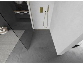 Mexen Kioto sprchová zástena 90x200 cm, 8mm sklo číre, zlatý profil, 800-090-101-50-00