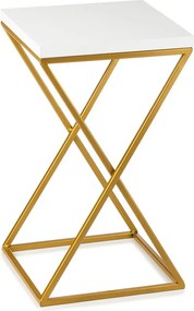 STOJAN NA KVETINÁČ LOFT6 40X24X24 CM ZLATÁ/BIELA