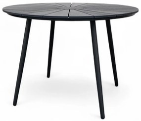 Noela Záhradný jedálenský set Wilder + 4x stolička GABY sivá