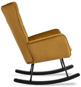 Kreslo ANTONIO hojdacie, béžová tkanina