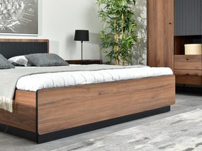 Manželská posteľ 160x200 cm Protegidas P13 (čierna). Akcia -21%. Vlastná spoľahlivá doprava až k Vám domov. 1137248