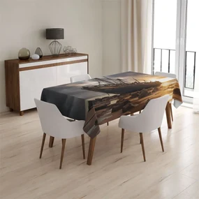 Sablio Obrus Vrak lode pri západe slnka - 90x90 cm