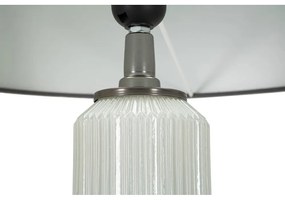 Sivá stojacia lampa s textilným tienidlom (výška 163 cm) Bright – Mauro Ferretti