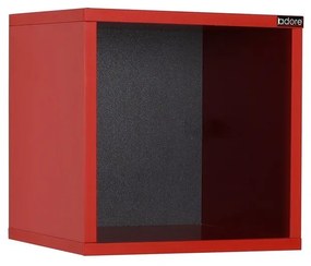 Nástěnná polička RAF 33x33 cm červená