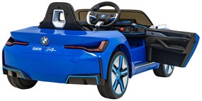 BMW i4 auto na batérie pre deti modré + diaľkové ovládanie