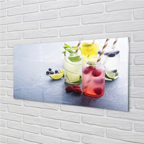 Obraz plexi Koktejl malina vápno citrón 100x50 cm