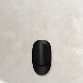 Nástenné svietidlo Tear, 1x čierne kovové tienidlo