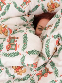 Vianočné bavlnené obliečky Renforcé – Vianočný príbeh