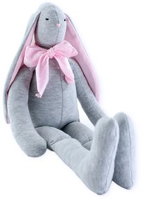 BaBalu Hand Made Látkový králiček Eda, šedý-ružový