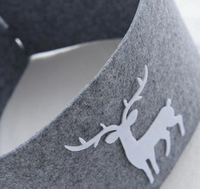 Obal na vianočný stromček DEERBOX so sobom, sivý