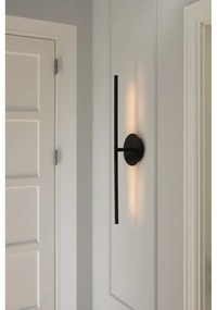 Čierne kovové LED stmievateľné nástenné svietidlo Omni Wall – UMAGE