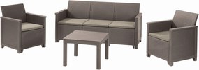 KETER ELODIE 3 SEATER Set záhradný, cappuccino/piesková 17209489