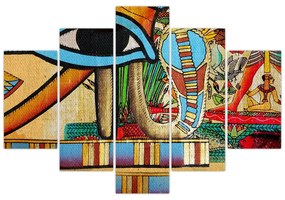 Obraz s egyptskými motívmi (150x105 cm)