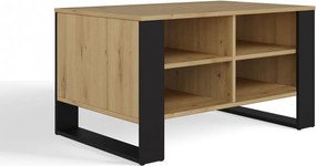 Konferenčný stolík LAWA Modern 4P Slim II dub artisan/čierny