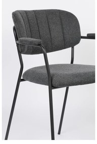 Antracitové jedálenské stoličky v súprave 2 ks Jolien – White Label