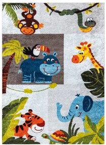 Detský kusový koberec Junior 51858.802 Animals, 120x170, viacfarebná, detská izba, Dywany Łuszczów