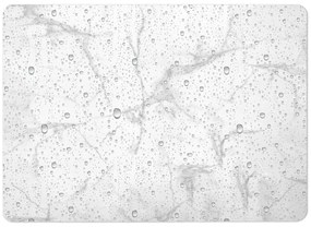 Bielo-sivá kúpeľňová predložka z kremeliny 50x70 cm Aqua – douceur d'intérieur