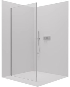Cerano Porte, sprchová zástena ku sprchovému kútu 80x195 cm, 8mm číre sklo, chrómový profil, CER-CER-413426