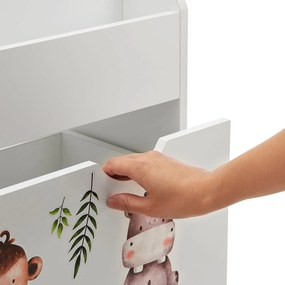InternetovaZahrada Detská drevená knižnica - biela