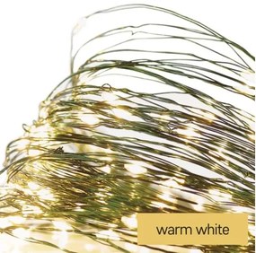 LED Vianočná vonkajšia reťaz 150xLED/20m IP44 teplá biela