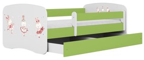 Dětská postel Babydreams králíčci zelená