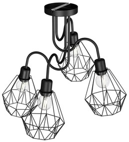 Prisadený luster BERGEN 4xE27/60W/230V