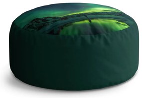 Taburet Circle zelená žiara, zelená