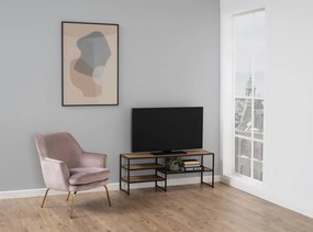 Actona TV stolík Seaford 120 - dub divoký / čierna