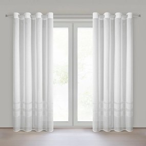 ZÁVES NA KRÚŽKOCH ELIRA 140X250 CM BIELA