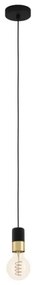 Eglo 31075 - Luster na lanku CALARI 1xE27/40W/230V čierna/zlatá