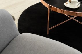 Koberec BUNNY kruh čierny