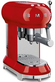 Pákový kávovar na espresso a cappuccino SMEG 50. rokov, červený, ECF01RDEU