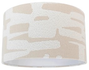 Látkové tienidlo biele s béžovým prúžkom 35/35/20