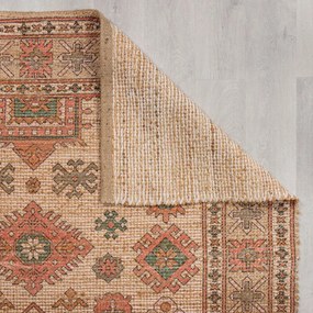 Ručne tkaný koberec s prímesou juty v ružovej a terakotovej farbe 160x230 cm Lana Jute – Flair Rugs