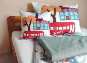 Áčko a.s. Ružomberok Obliečky s detským motívom AUTOBUS Šalvia