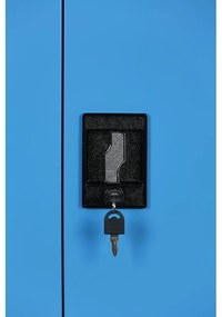 Kovová spisová skriňa, demontovaná, 2 police, 1200 x 1150 x 400 mm, modrá