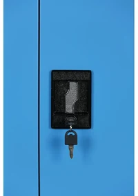 Kovová spisová skriňa, demontovaná, 2 police, 1200 x 1150 x 400 mm, modrá