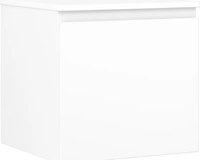 Mexen Orio, kúpeľňová skrinka 50 cm s hornou časťou, 1 zásuvka, biela matná, 91A10-05047-1-BFC01