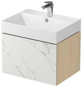 Cersanit - Inverto, závesná skrinka pod umývadlo so zásuvkou 60cm, CALACATTA- biela, S930-016