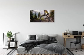 Obraz canvas Cloud na horskom bicykli 140x70 cm