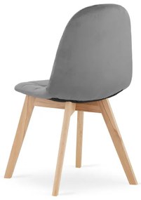 Set dvoch jedálenských stoličiek BORA sivé (2ks)