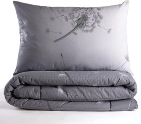 Letná sada periny a vankúša PÚPAVA šedá