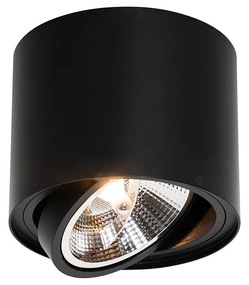 Inteligentný stropný reflektor čierny nastaviteľný vrátane Wifi GU10 111mm - Rondoo Up