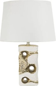 Stolná lampa Florida 43,5 cm bielo-zlatá