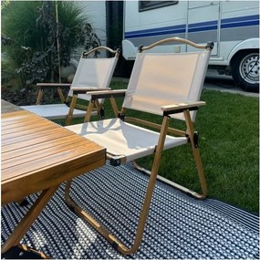 MI Kempingová stolička DREVO 78