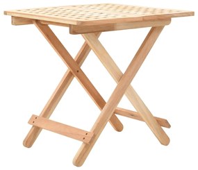 vidaXL Skladací príručný stolík z orechového dreva 50x50x49 cm