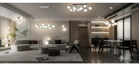 Wofi 3014-907 - LED Stojacia lampa NANCY 9xG9/3,5W/230V lesklý chróm