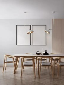 Luster na lanku Mirba biele