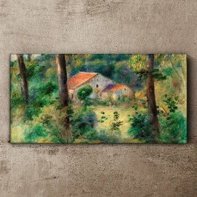 Obraz na plátne lesný dom