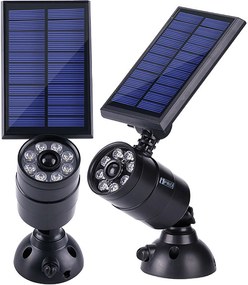 Bezdoteku LEDSolar 8 solárne vonkajšie bodové svetlo, 8 LED so senzorom, bezdrôtové, IPRO, 1,5 W, studená            farba